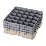 Cambro Camrack Beige 25 Compartments Max Glass Height 196mm - FD072  Cambro   