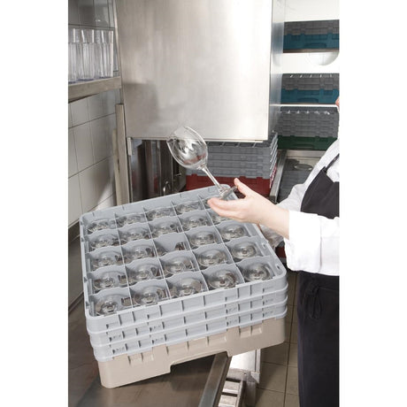 Cambro Camrack Beige 25 Compartments Max Glass Height 196mm - FD072  Cambro   