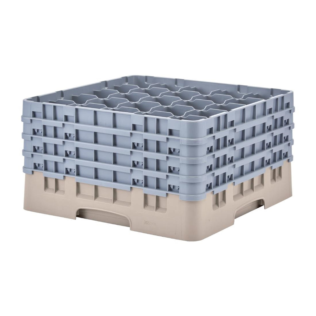 Cambro Camrack Beige 25 Compartments Max Glass Height 238mm - FD073  Cambro   