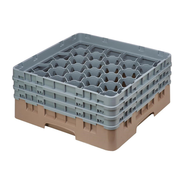Cambro Camrack Beige 30 Compartments Max Glass Height 174mm - FD075  Cambro   