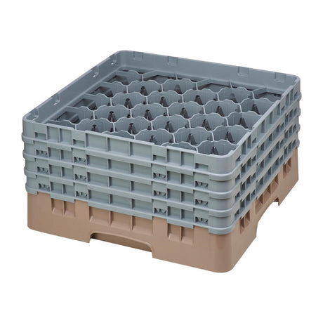 Cambro Camrack Beige 30 Compartments Max Glass Height 215mm - FD076  Cambro   