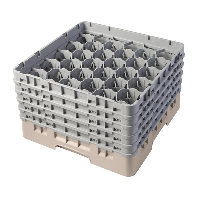 Cambro Camrack Beige 30 Compartments Max Glass Height 257mm - FD077  Cambro   