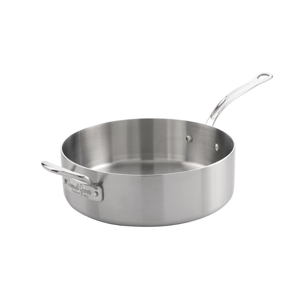 Samuel Groves Copper Core 5-Ply Sauté Pan 26cm - FD091  Samuel Groves   