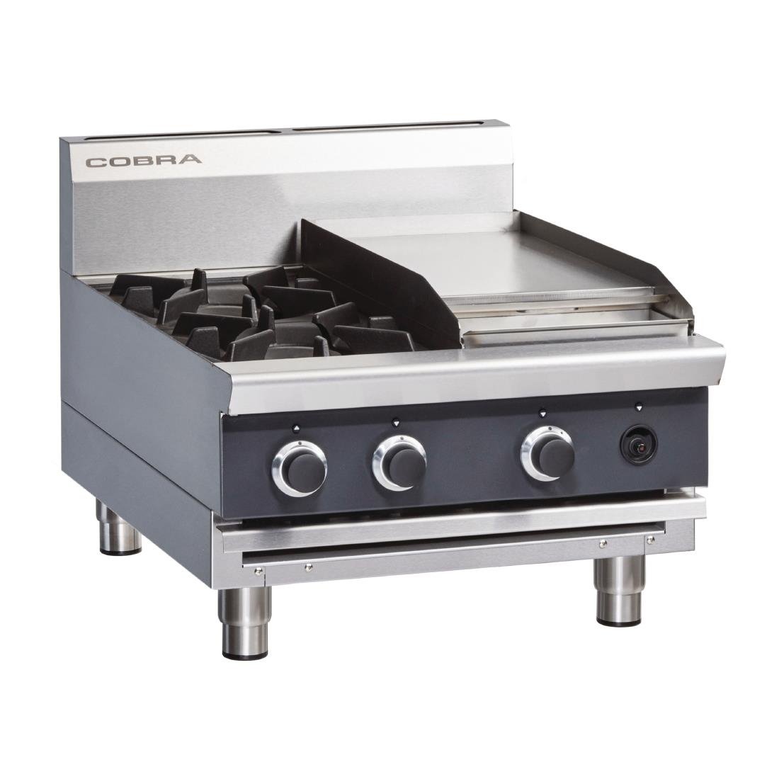 Blue Seal Cobra Countertop LPG Hob with Griddle C6C-B - FD142-P  Blue Seal   