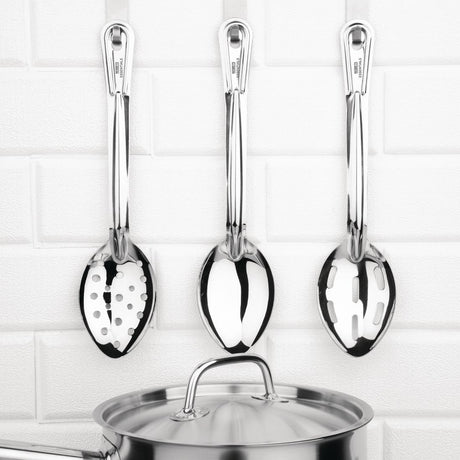 Nisbets Essentials Plain Serving Spoon 11'' - FD196  Nisbets Essentials   