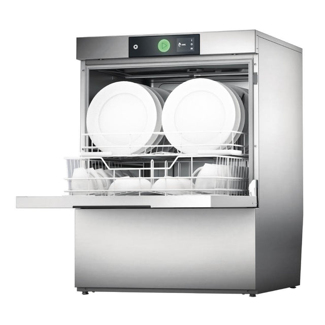 Hobart Double Basket Undercounter Dishwasher with Water Softener Care-10B - FD450  Hobart Profi   