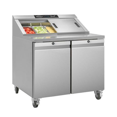 Williams Onyx Double Door Refrigerated Prep Counter 355Ltr CPC2-SS - FD366  Williams   