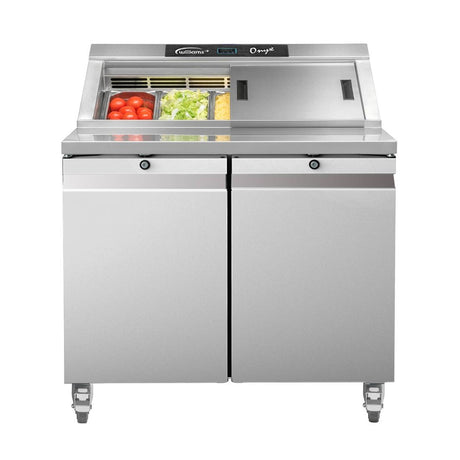 Williams Onyx Double Door Refrigerated Prep Counter 355Ltr CPC2-SS - FD366  Williams   