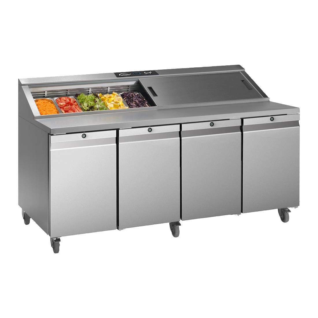 Williams Onyx 4 Door Refrigerated Prep Counter 835Ltr CPC4-SS - FD368  Williams   