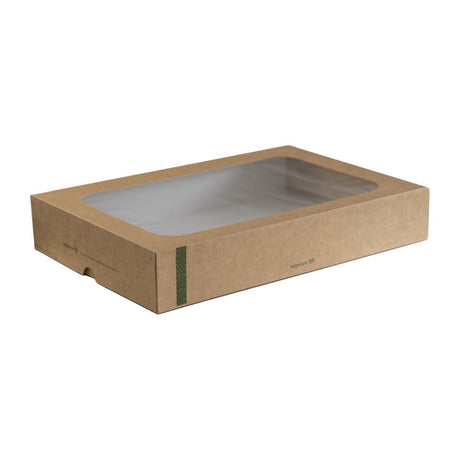 Vegware Compostable Sandwich Platters With Lid Large (Pack of 25) - FD387  Vegware   