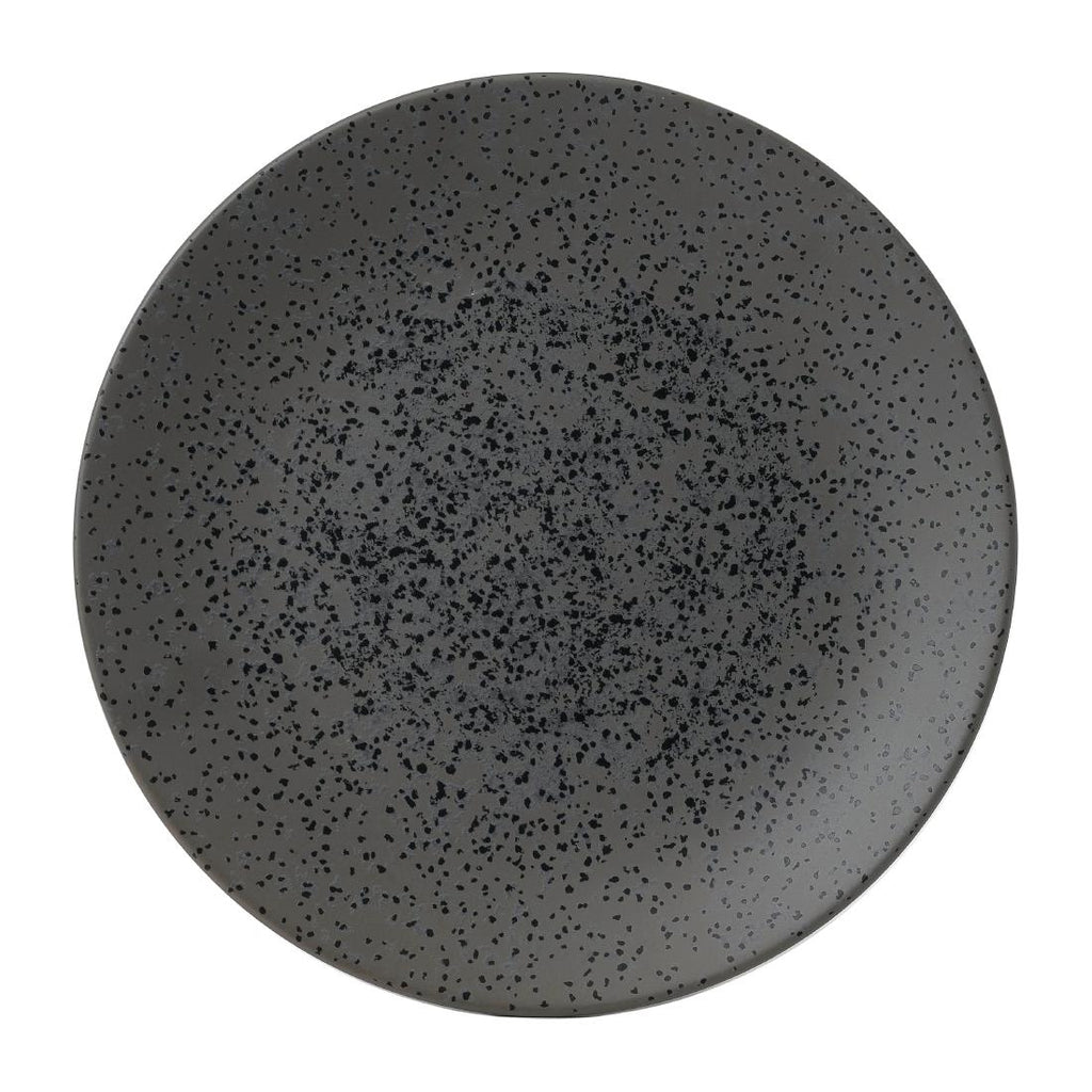 Churchill Art De Cuisine Menu Shades Coupe Plates Caldera Flint Grey 289mm (Pack of 6) - FD807 Plates Churchill