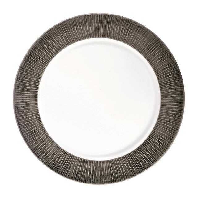Churchill Bamboo Spinwash Footed Plates Dusk 234mm (Pack of 12) - FD811 Plates Churchill