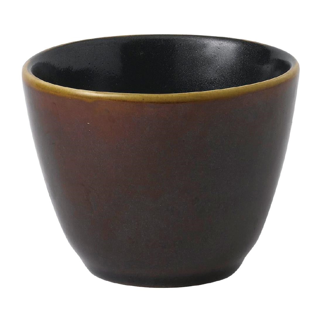 Churchill Nourish Contour Chip Mug Cinnamon Brown Two Tone 291ml (Pack of 12) - FD819 Churchill Super Vitrified Churchill   