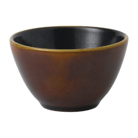 Churchill Super Vitrified Nourish Cinnamon Brown Two Tone Deep Bowls 102mm (Pack of 12) - FD820 Bowls Churchill