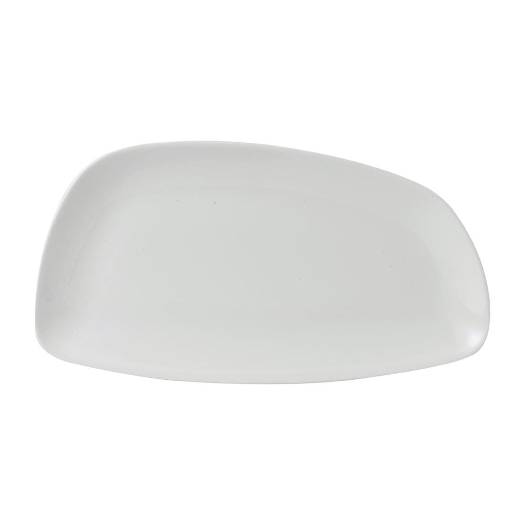 Churchill Geo Plates White 346x171mm (Pack of 6) - FD834 Plates Churchill