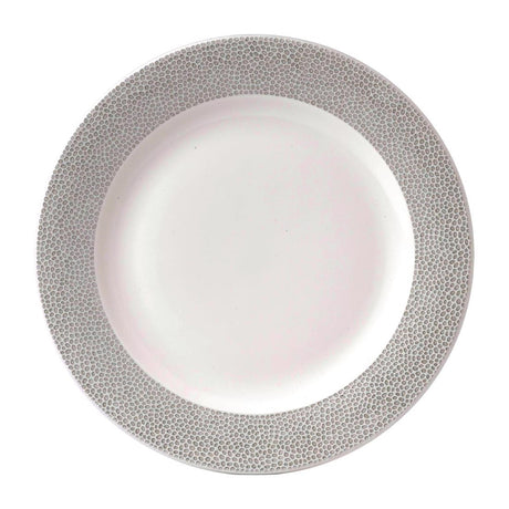 Churchill Isla Spinwash Profile Wide Rim Plates Shale Grey 305mm (Pack of 12) - FD836 Plates Churchill