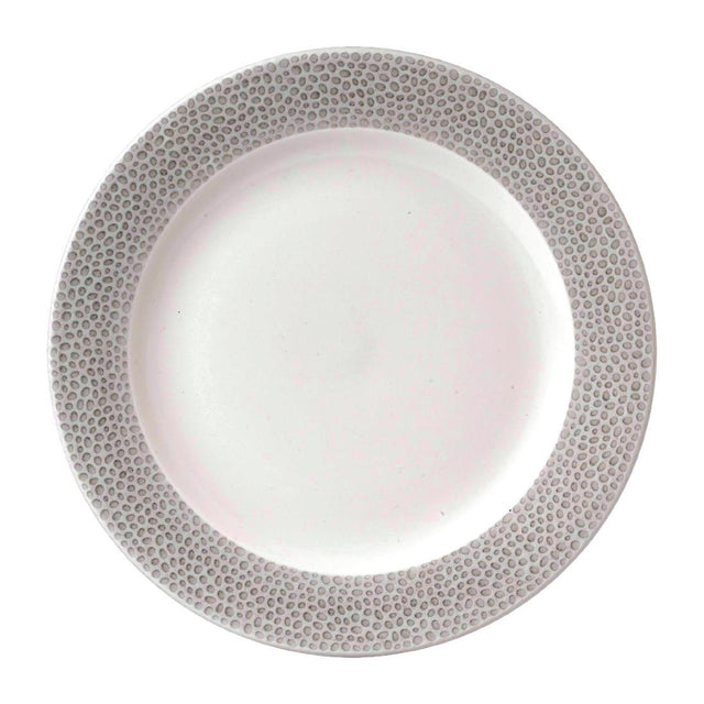 Churchill Isla Spinwash Profile Footed Plates Shale Grey 232mm (Pack of 12) - FD840 Plates Churchill