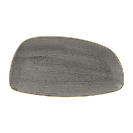 Churchill Stonecast Oval Plates Grey 349x171mm (Pack of 6) - FD844 Plates Churchill