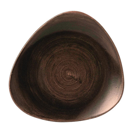 Churchill Stonecast Patina Lotus Plates Iron Black 254mm (Pack of 12) - FD846 Plates Churchill