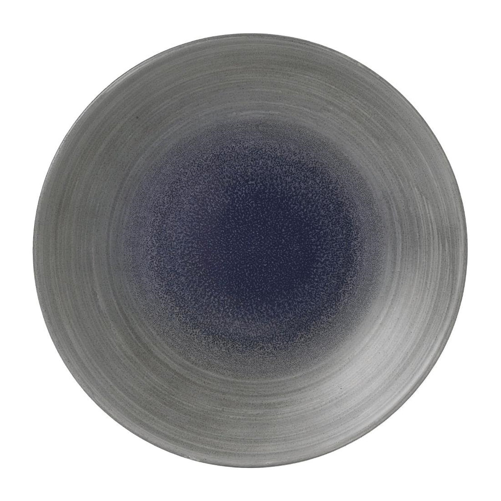 Churchill Stonecast Aqueous Grey Evolve Coupe Plate 10.25" (Box 12) (Direct) - FD849 Plates Churchill