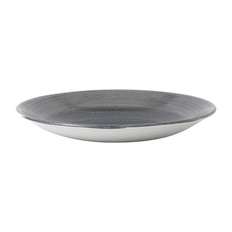 Churchill Stonecast Aqueous Deep Coupe Plates Grey 218mm (Pack of 12) - FD853 Plates Churchill