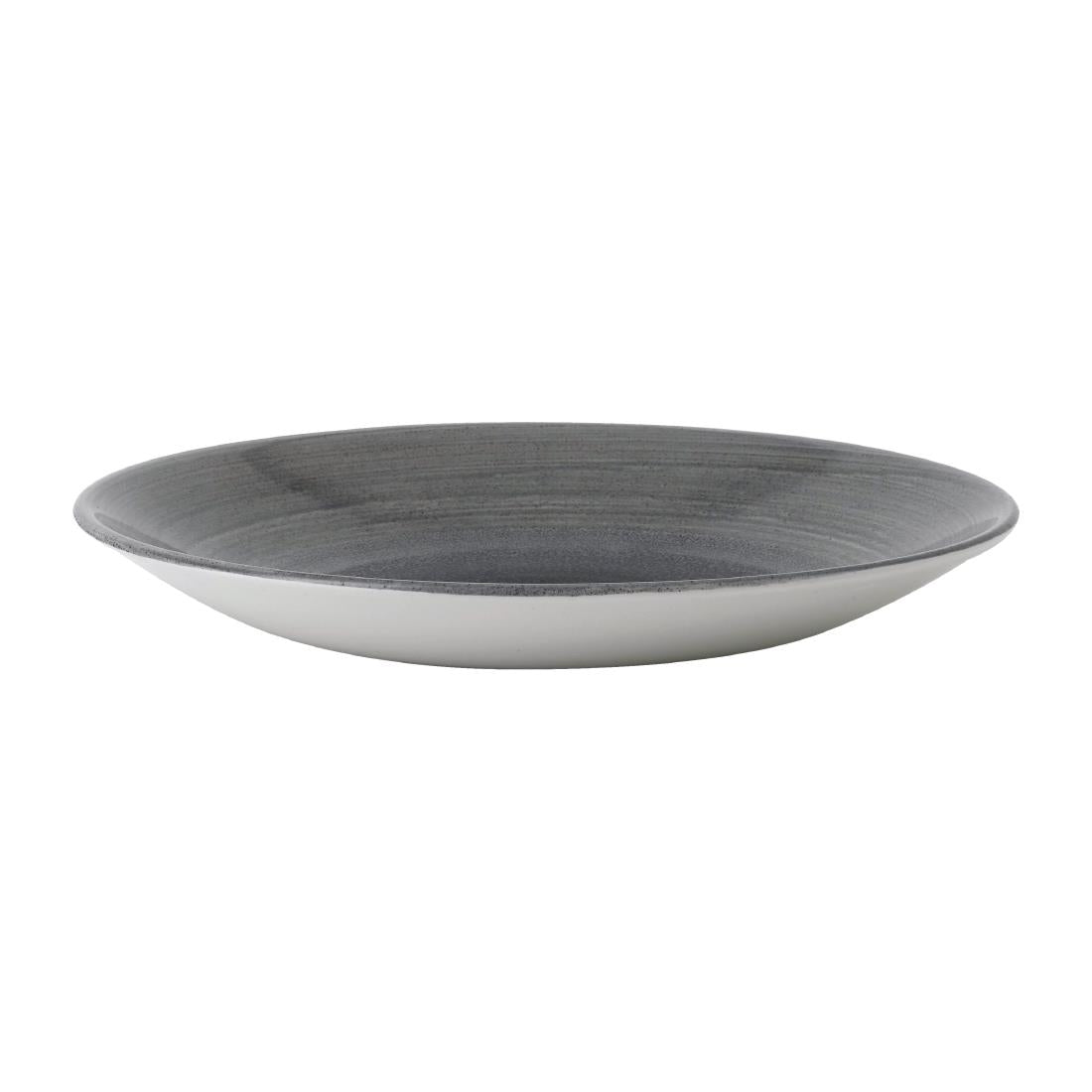 Churchill Stonecast Aqueous Deep Coupe Plates Grey 239mm (Pack of 12) - FD854 Plates Churchill