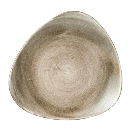 Churchill Stonecast Patina Lotus Plates Antique Taupe 254mm (Pack of 12) - FD863 Plates Churchill