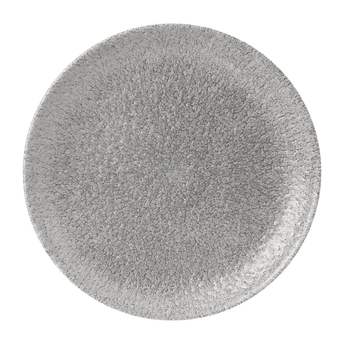 Churchill Raku Jasper Grey Evolve Coupe Plate 8.67" (Box 12) (Direct) - FD880 Plates Churchill