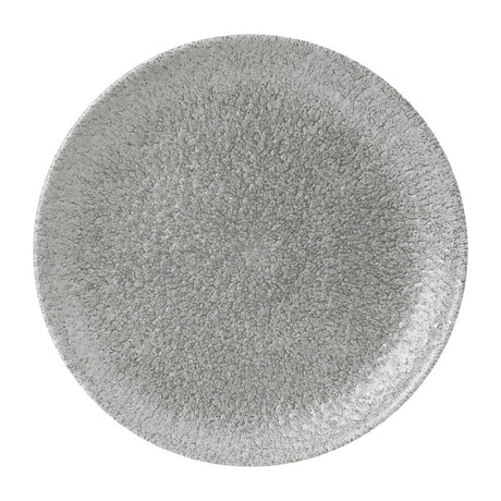 Churchill Raku Jasper Grey Evolve Coupe Plate 8.67" (Box 12) (Direct) - FD880 Plates Churchill