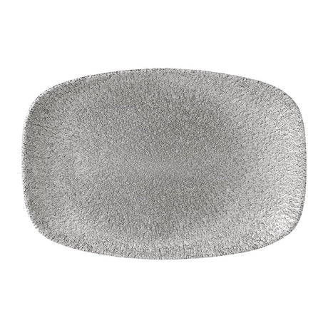 Churchill Raku Oblong Plates Jasper Grey 237x157mm (Pack of 12) - FD881 Plates Churchill