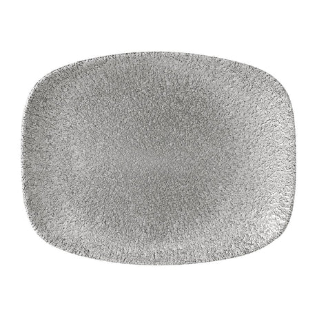 Churchill Raku Oblong Plates Jasper Grey 262x203mm (Pack of 12) - FD882 Plates Churchill