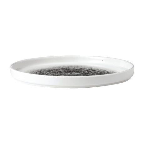 Churchill Raku Walled Plates Quartz Black 218mm (Pack of 6) - FD884 Plates Churchill