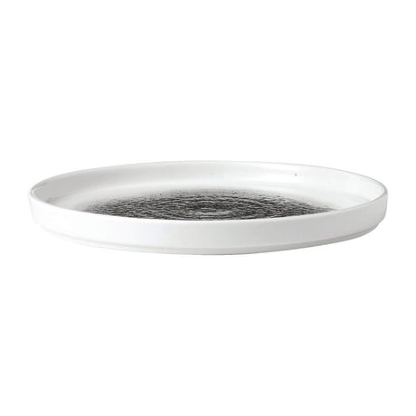 Churchill Raku Walled Plates Quartz Black 260mm (Pack of 6) - FD885 Plates Churchill