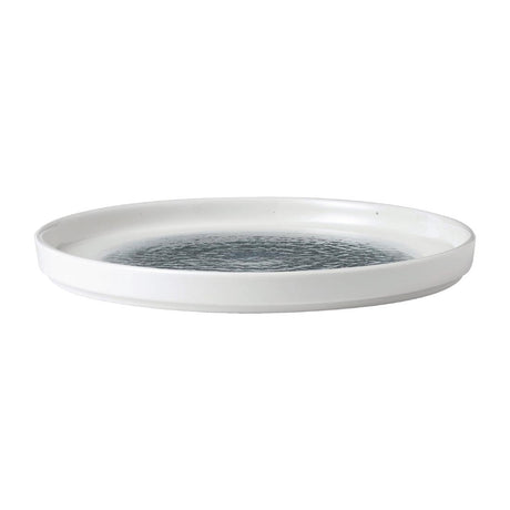 Churchill Raku Walled Plates Topaz Blue 218mm(Pack of 6) - FD886 Plates Churchill