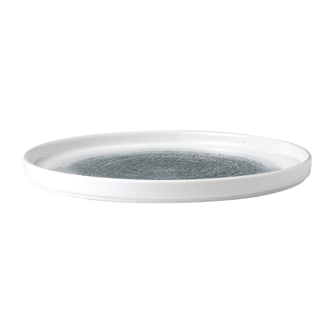Churchill Raku Walled Plates Topaz Blue 260mm (Pack of 6) - FD887 Plates Churchill