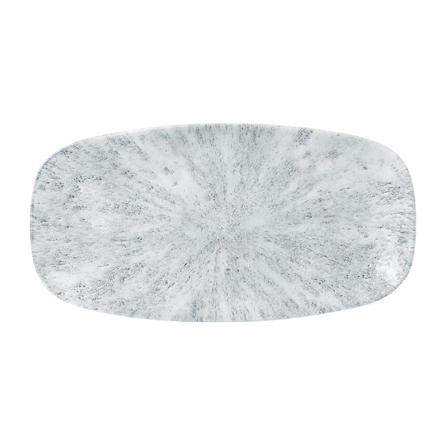 Churchill Stone Oblong Plates Pearl Grey 298x152mm (Pack of 12) - FD894 Plates Churchill
