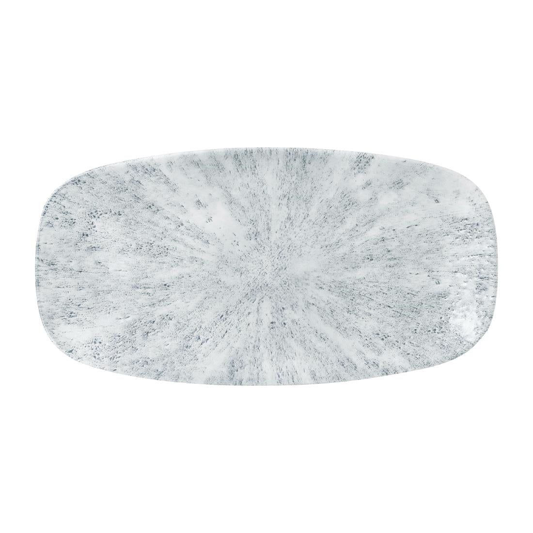 Churchill Stone Pearl Grey Chefs Oblong Plate 13 7/8X7 3/8" (Box 6) (Direct) - FD895 Plates Churchill