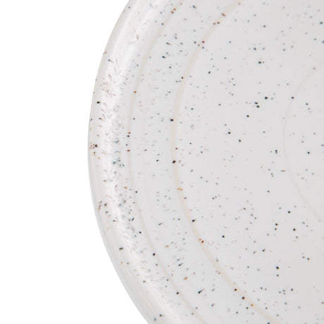 Olympia Cavolo Flat Round Plates White Speckle 270mm (Pack of 4) - FD904 Plates Olympia