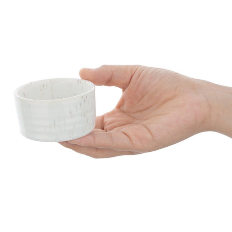Olympia Cavolo Dipping Dish White Speckle 67mm (Pack of 12) - FD905 Olympia Designs Olympia   