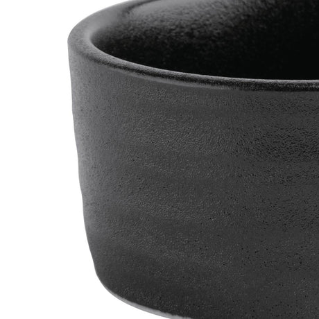 Olympia Cavolo Dipping Dish Textured Black 67mm (Pack of 12) - FD911 Olympia Designs Olympia   