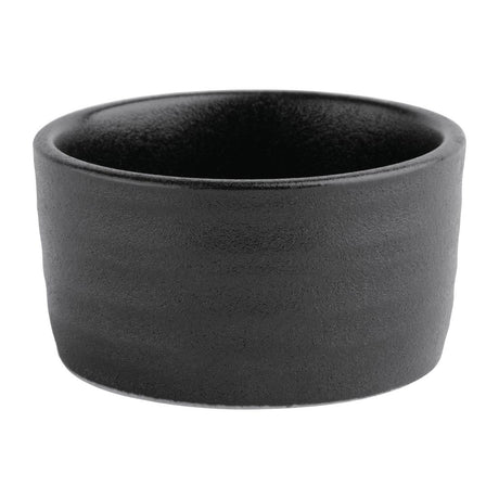 Olympia Cavolo Dipping Dish Textured Black 67mm (Pack of 12) - FD911 Olympia Designs Olympia   