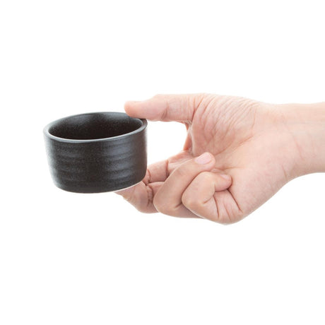 Olympia Cavolo Dipping Dish Textured Black 67mm (Pack of 12) - FD911 Olympia Designs Olympia   
