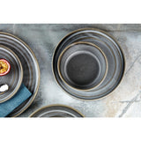 Olympia Cavolo Flat Round Bowls Charcoal Dusk 143mm (Pack of 6) - FD918 Bowls Olympia