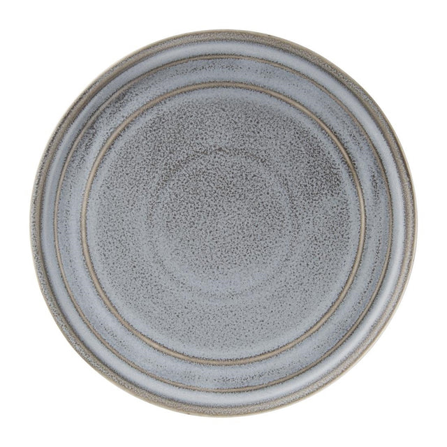 Olympia Cavolo Flat Round Plates Charcoal Dusk 220mm (Pack of 6) - FD921 Plates Olympia