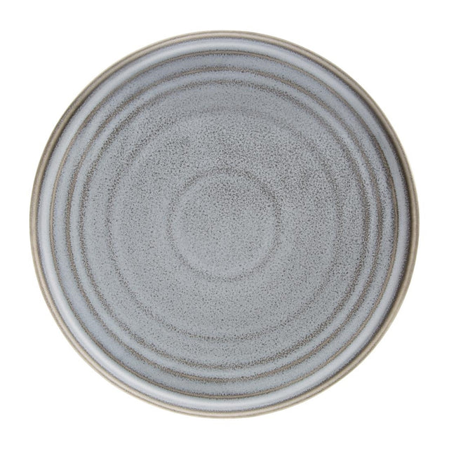 Olympia Cavolo Flat Round Plates Charcoal Dusk 270mm (Pack of 4) - FD922 Plates Olympia