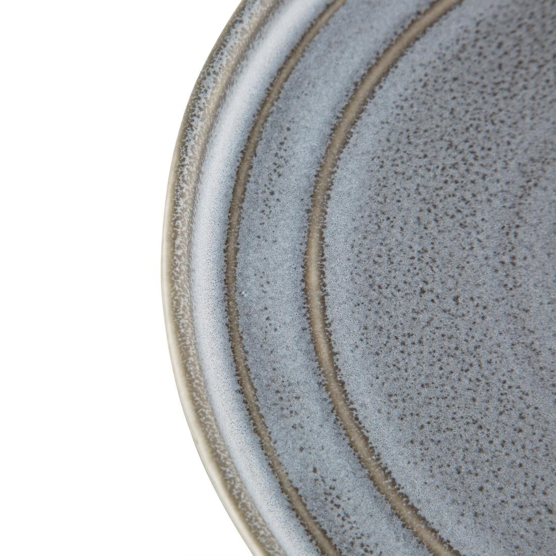 Olympia Cavolo Flat Round Plates Charcoal Dusk 270mm (Pack of 4) - FD922 Plates Olympia