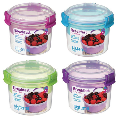 Sistema KLIP IT Dual Cereal and Yoghurt Container 530ml - FD975  Sistema   