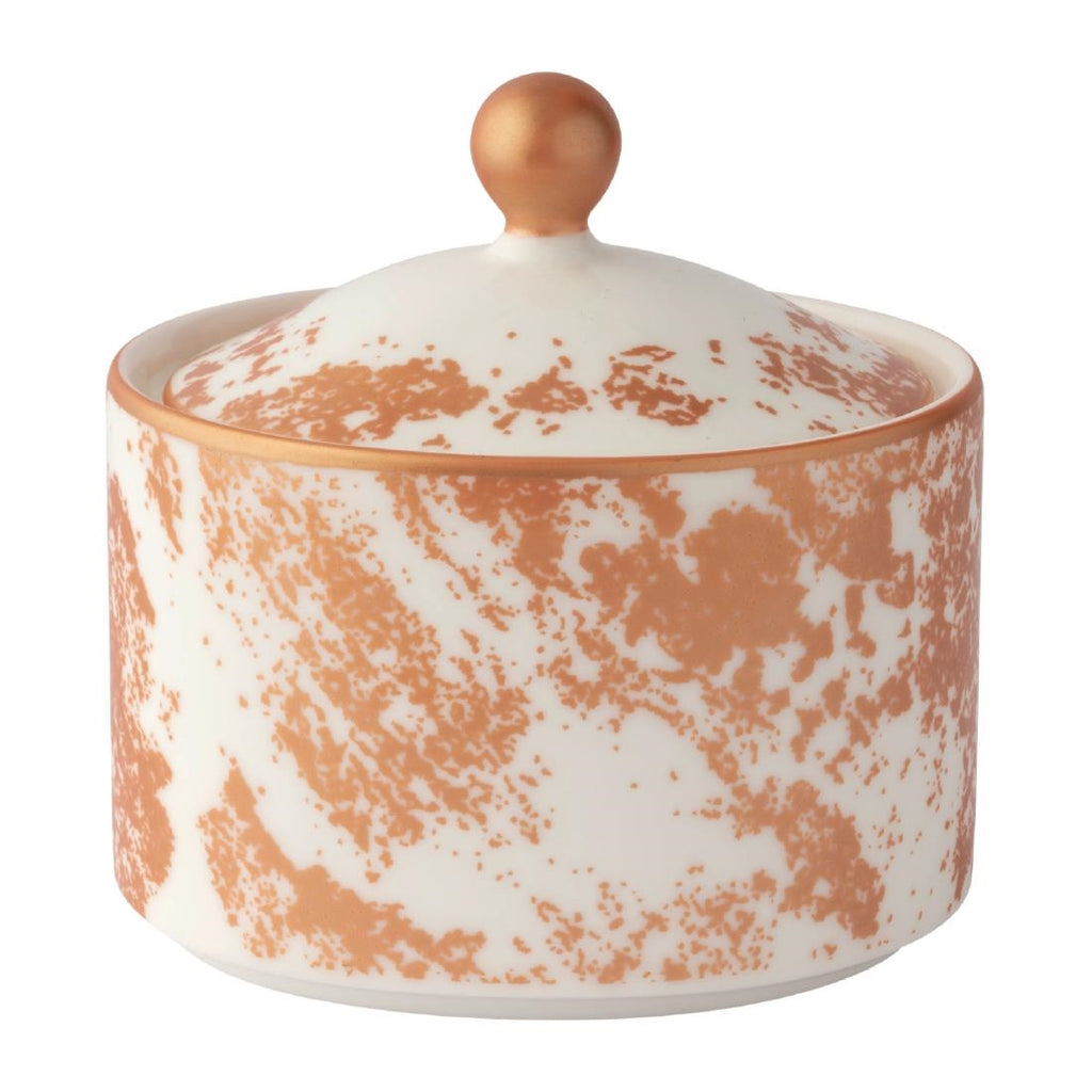 Royal Crown Derby Crushed Velvet Copper Charnwood Sugar Pot (Pack of 6) - FE103 Royal Crown Derby Crockery Royal Crown Derby   