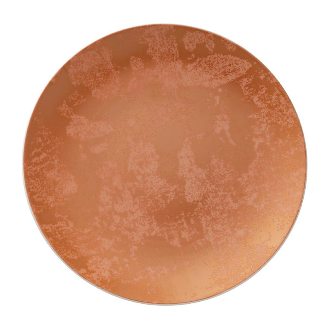 Royal Crown Derby Crushed Velvet Copper Coupe Plate 255mm (Pack of 6) - FE106 Plates Royal Crown Derby