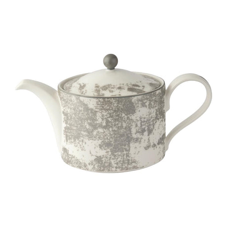 Royal Crown Derby Crushed Velvet Grey Charnwood Teapot 1Ltr - FE119 Royal Crown Derby Crockery Royal Crown Derby   